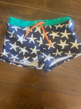 Boden Kids Teal-Trim Swimwear with White Lining